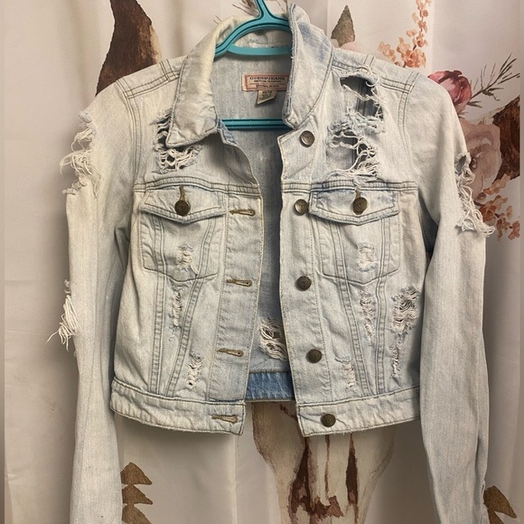 Guess Jackets & Blazers - XS Guess distressed denim jacket​​​